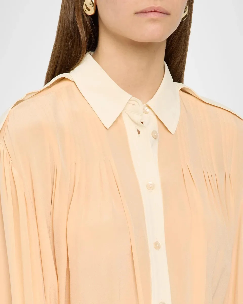 Ulla Johnson Linnea Silk Self-Belt Mini Shirtdress | Thumbnail 5 Ulla Johnson Linnea Silk Self-Belt Mini Shirtdress | Thumbnail 5
