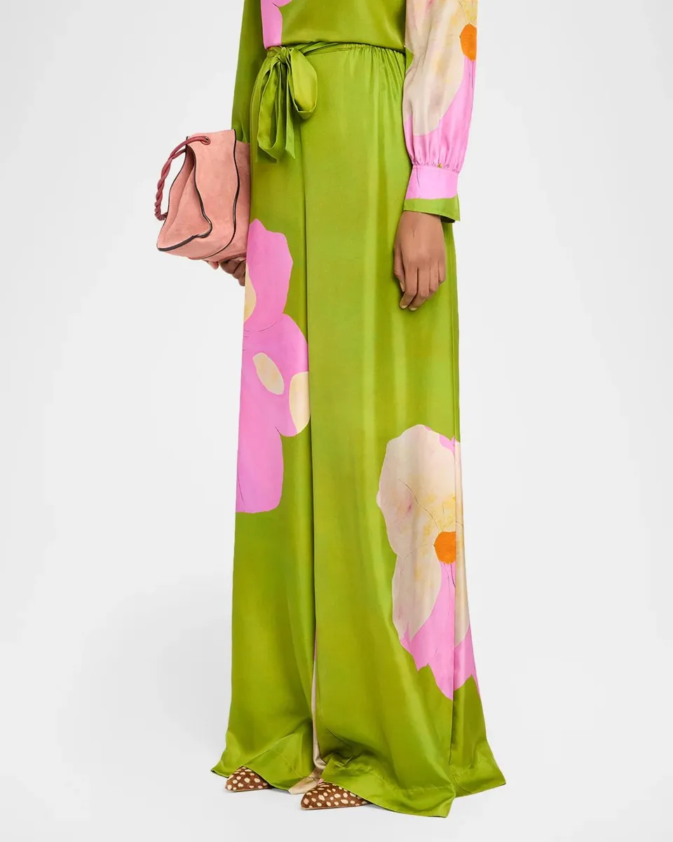 Ulla Johnson x Cassi Namoda Julien Wide-Leg Silk Pants | Thumbnail 4 Ulla Johnson x Cassi Namoda Julien Wide-Leg Silk Pants | Thumbnail 4