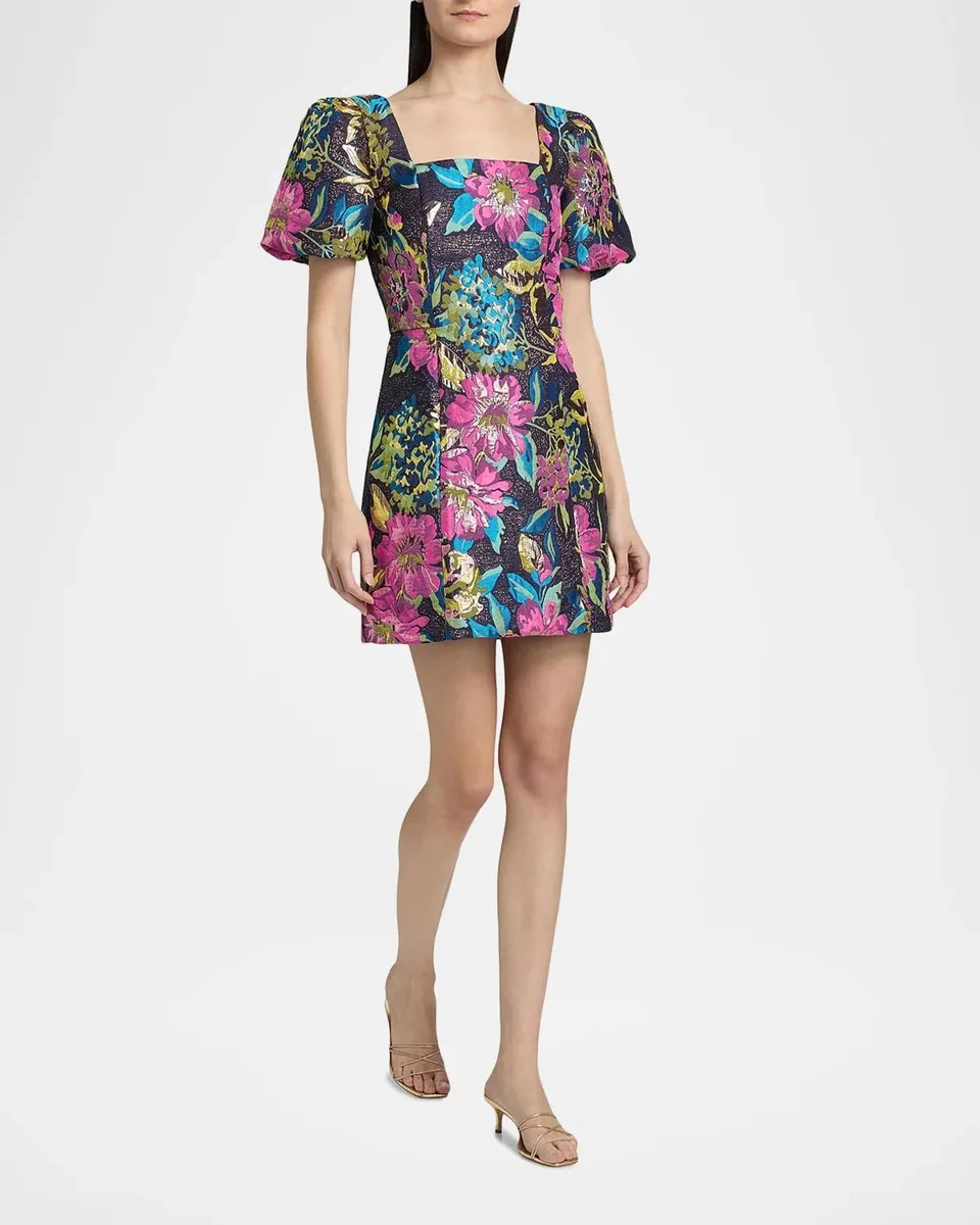 Lilly Pulitzer Booker Brocade Floral Minidress | Thumbnail 2 Lilly Pulitzer Booker Brocade Floral Minidress | Thumbnail 2