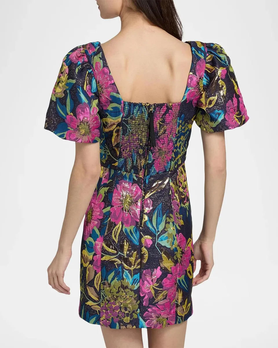 Lilly Pulitzer Booker Brocade Floral Minidress | Thumbnail 3 Lilly Pulitzer Booker Brocade Floral Minidress | Thumbnail 3