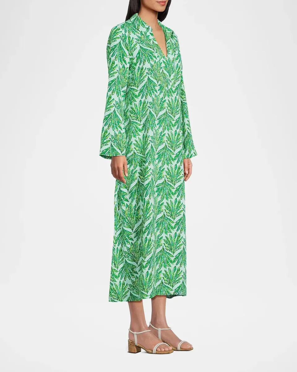 Lilly Pulitzer Simona Printed Straight Caftan-Style Maxi Dress | Thumbnail 6 Lilly Pulitzer Simona Printed Straight Caftan-Style Maxi Dress | Thumbnail 6