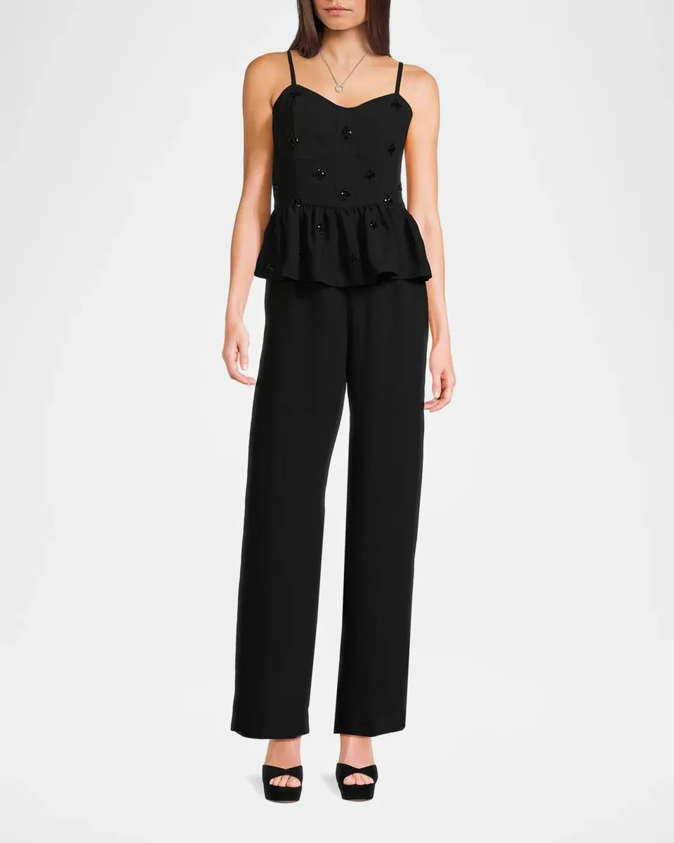 Lilly Pulitzer Luella Embellished Peplum Jumpsuit | Thumbnail 2