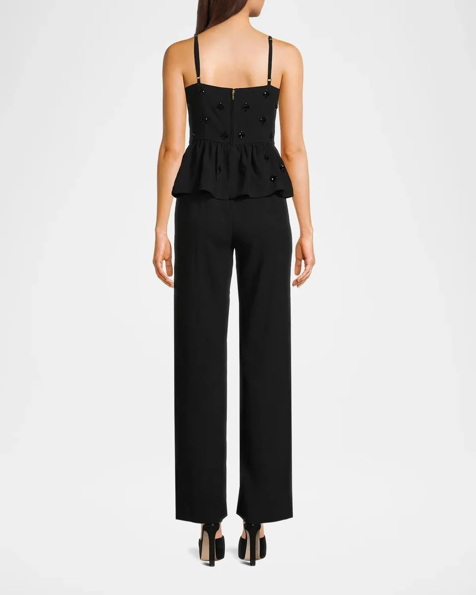 Lilly Pulitzer Luella Embellished Peplum Jumpsuit | Thumbnail 3