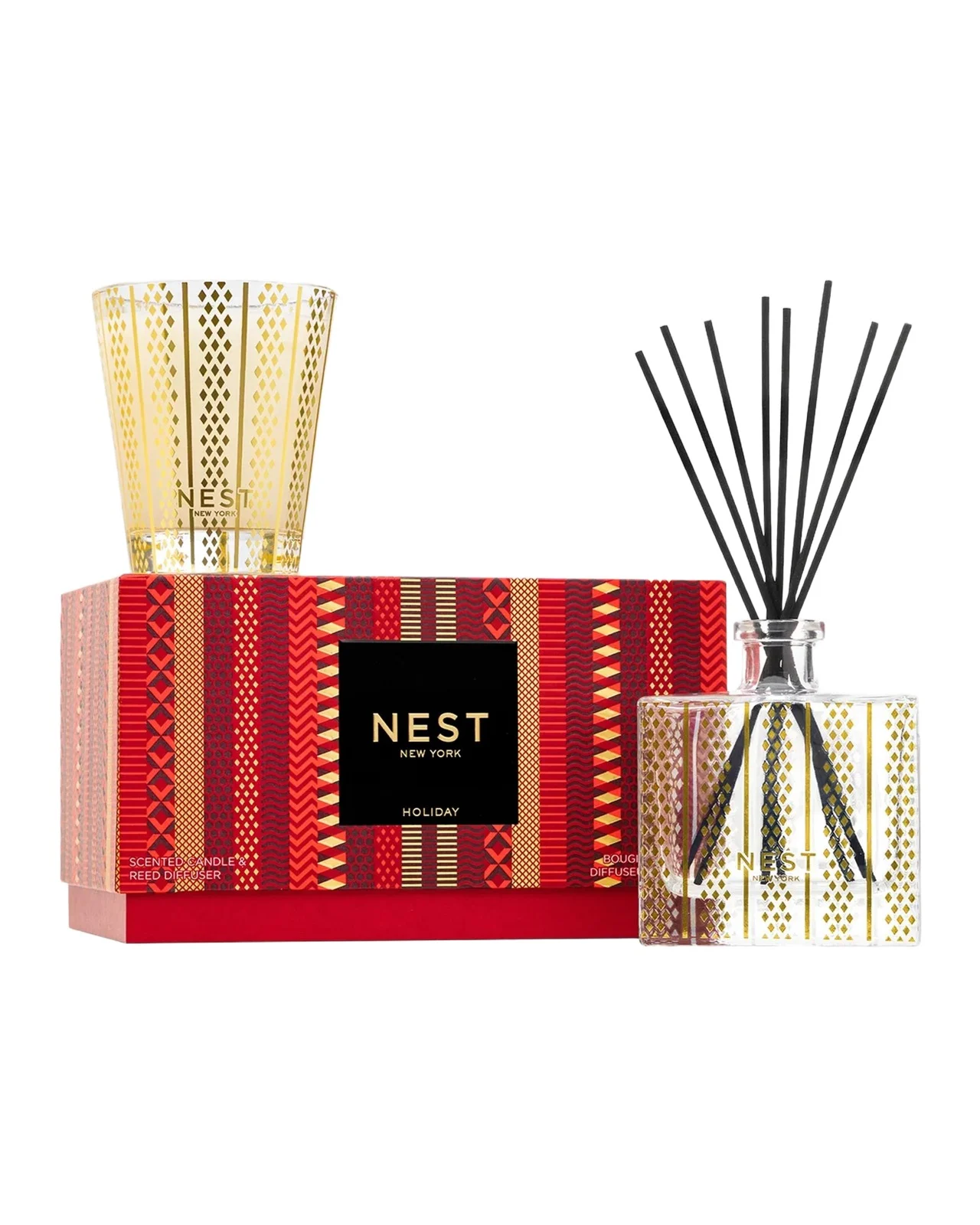 NEST New York Holiday Classic Candle & Diffuser Set