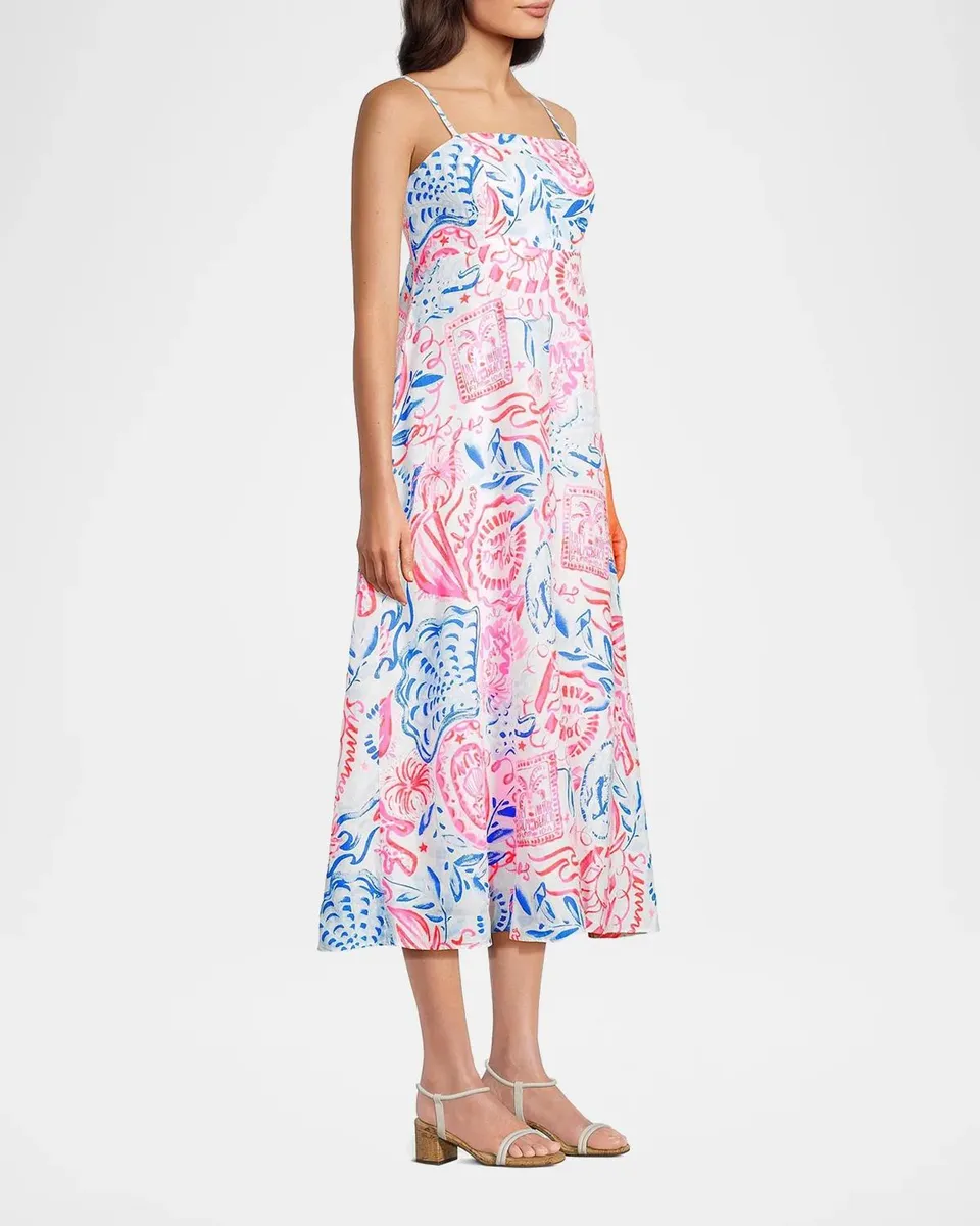Lilly Pulitzer Jorgian Linen Midi-Dress | Thumbnail 6 Lilly Pulitzer Jorgian Linen Midi-Dress | Thumbnail 6