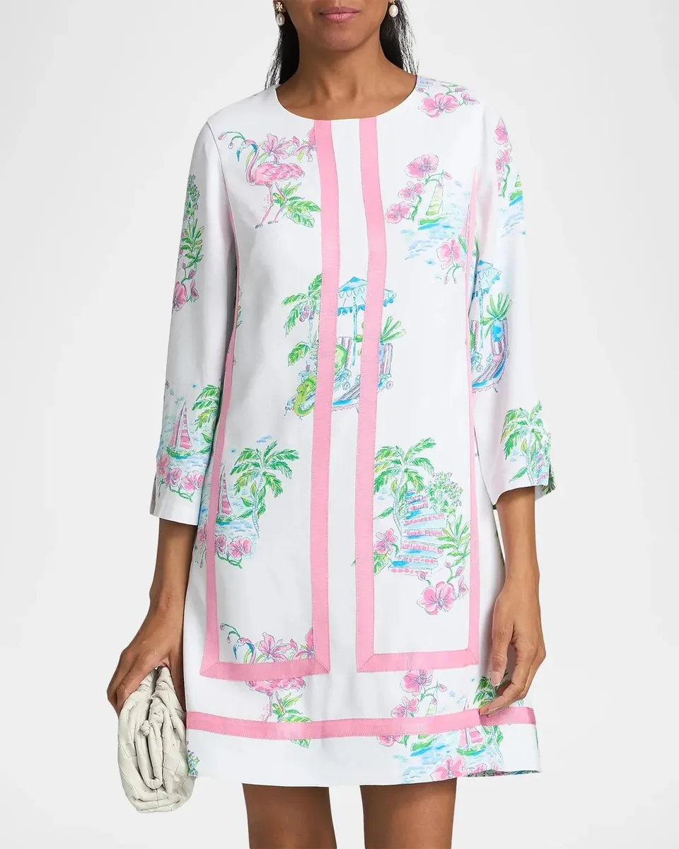 Lilly Pulitzer Margaux Floral Straight Shirtdress | Thumbnail 4 Lilly Pulitzer Margaux Floral Straight Shirtdress | Thumbnail 4