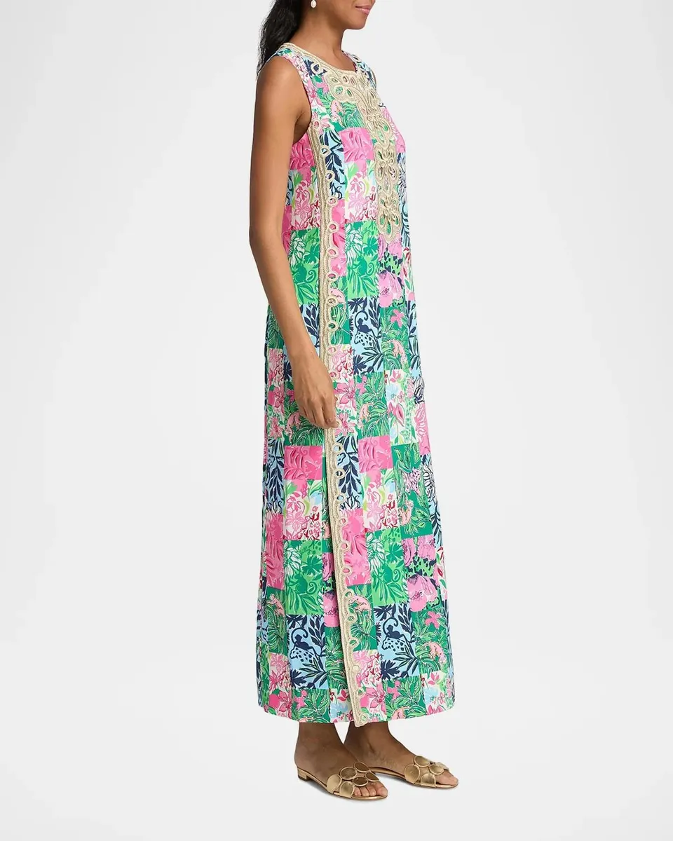 Lilly Pulitzer Edita Patchwork Print Maxi Dress | Thumbnail 7 Lilly Pulitzer Edita Patchwork Print Maxi Dress | Thumbnail 7