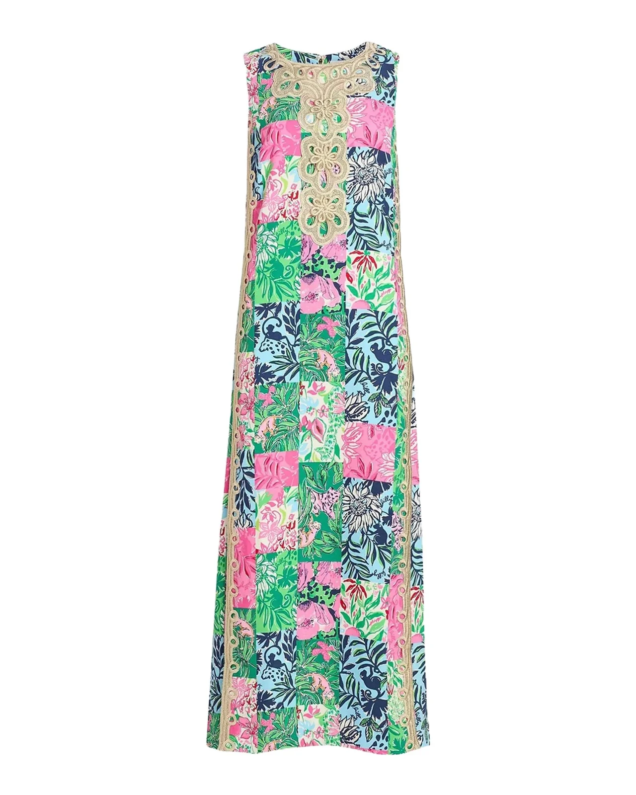 Edita Patchwork Print Maxi Dress Edita Patchwork Print Maxi Dress