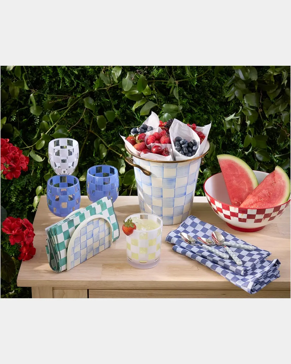 MacKenzie-Childs Sky Check Napkin Holder | Thumbnail 4