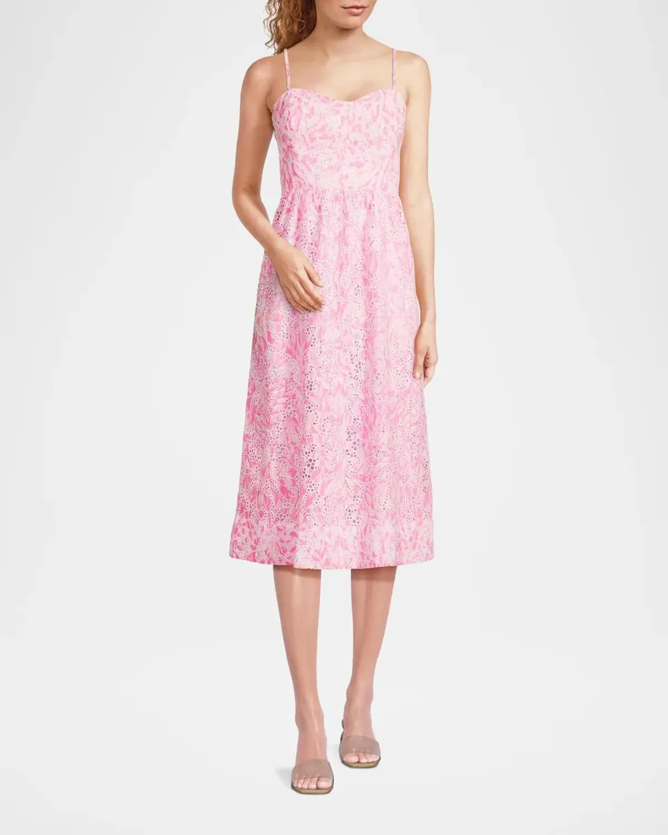 Lilly Pulitzer Allarie Cotton Midi-Dress | Thumbnail 2 Lilly Pulitzer Allarie Cotton Midi-Dress | Thumbnail 2