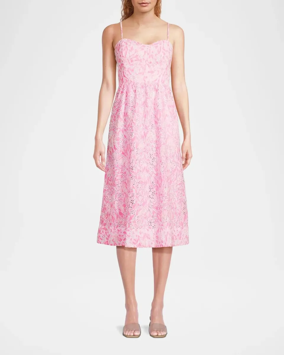 Lilly Pulitzer Allarie Cotton Midi-Dress | Thumbnail 4 Lilly Pulitzer Allarie Cotton Midi-Dress | Thumbnail 4