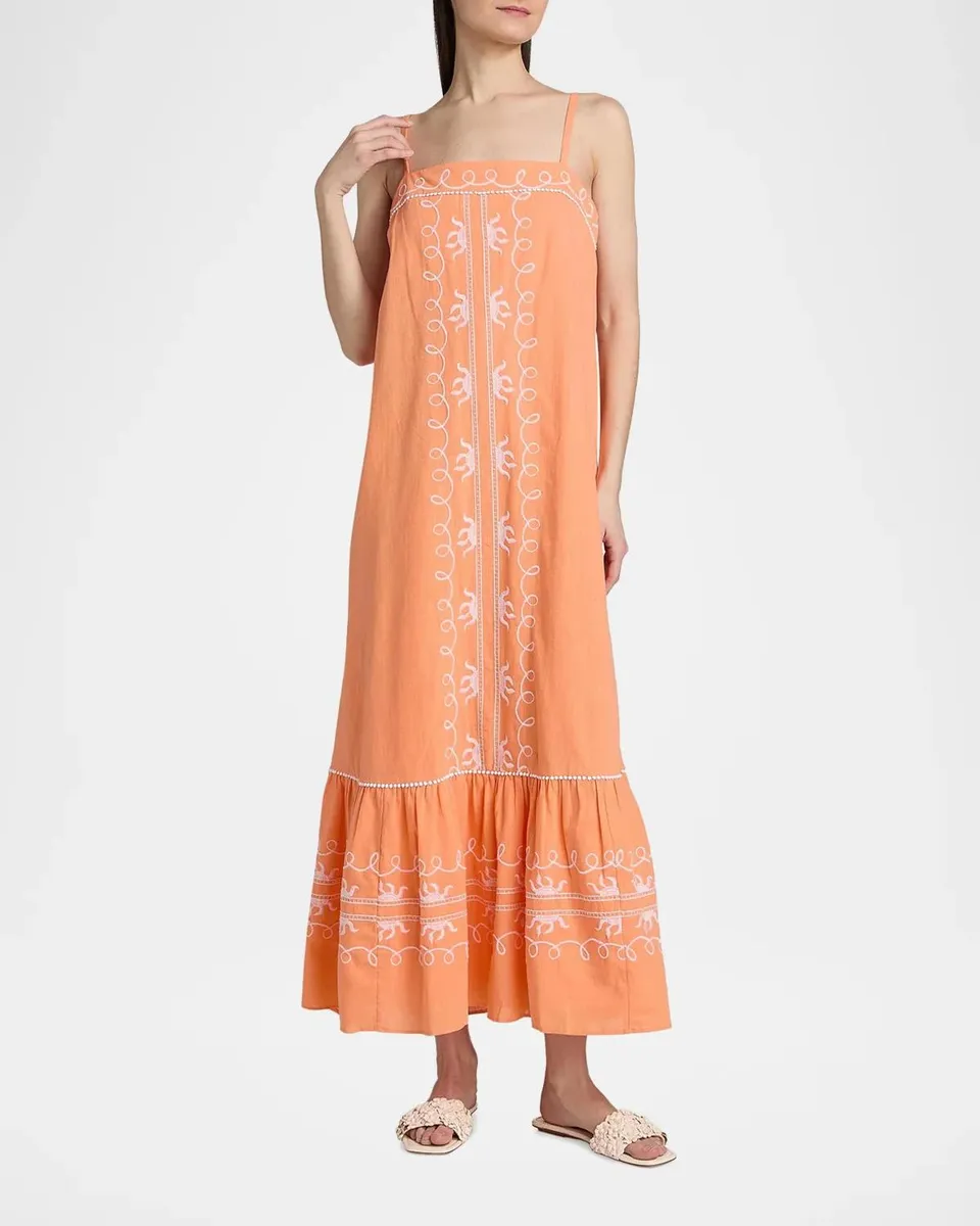 Lilly Pulitzer Rozalie Embroiderd Cotton Maxi Dress | Thumbnail 2 Lilly Pulitzer Rozalie Embroiderd Cotton Maxi Dress | Thumbnail 2
