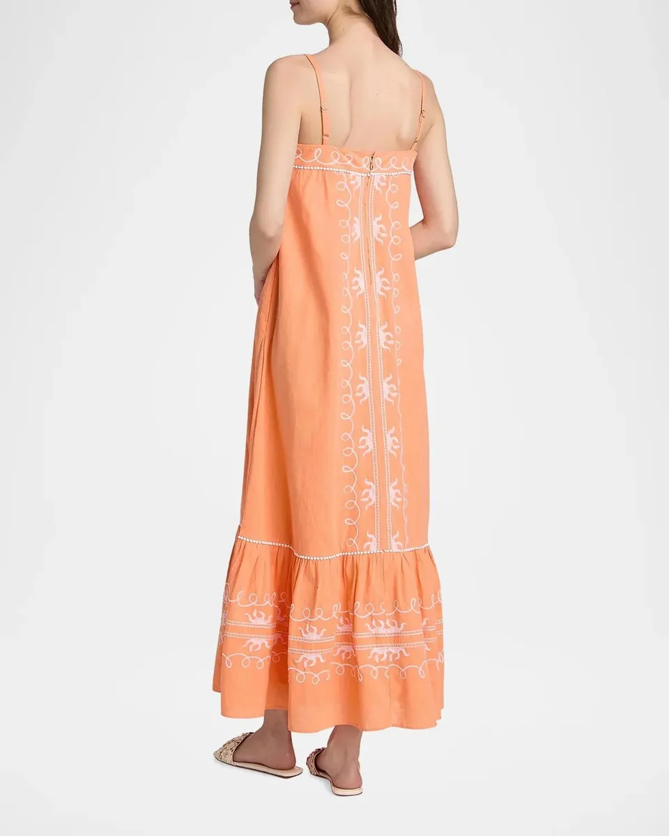 Lilly Pulitzer Rozalie Embroiderd Cotton Maxi Dress | Thumbnail 3 Lilly Pulitzer Rozalie Embroiderd Cotton Maxi Dress | Thumbnail 3