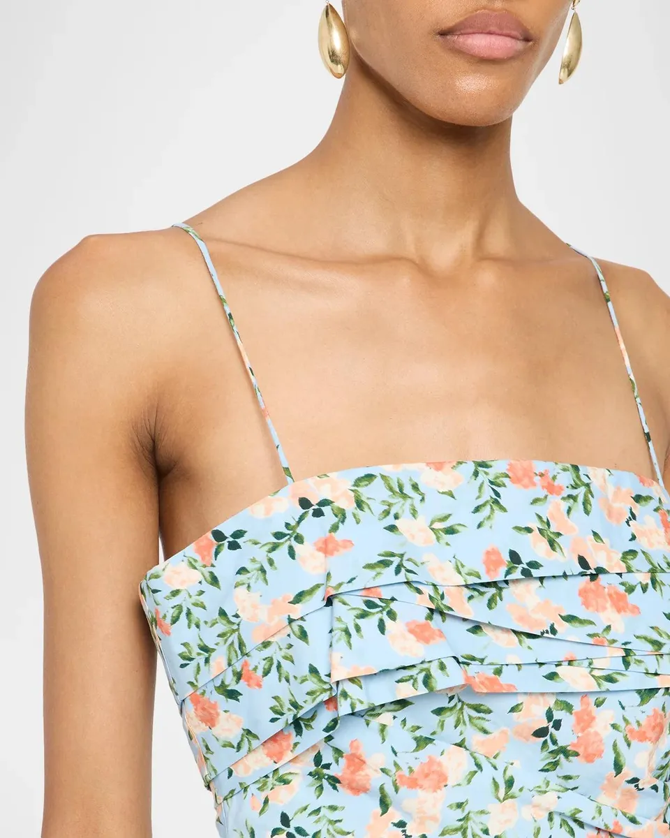 Ulla Johnson Anise Floral Cotton Poplin Cami MIdi Dress | Thumbnail 5 Ulla Johnson Anise Floral Cotton Poplin Cami MIdi Dress | Thumbnail 5