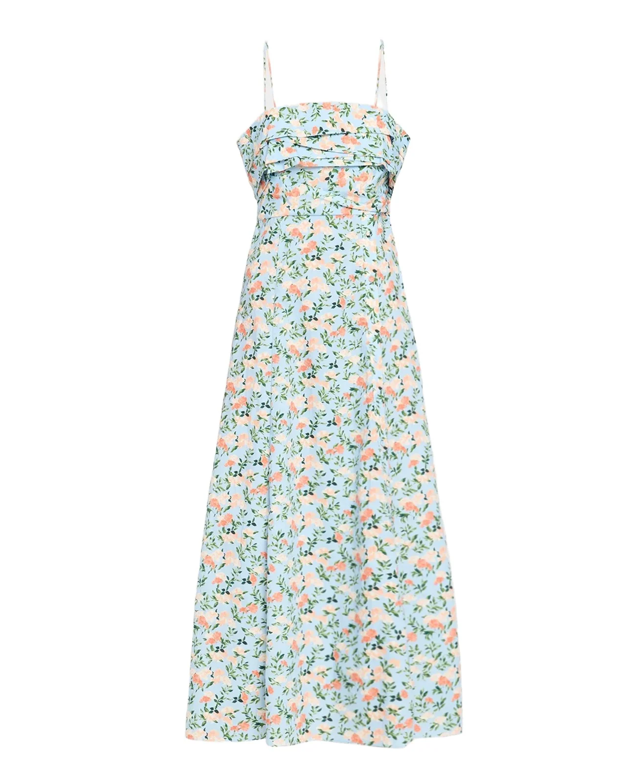 Ulla Johnson Anise Floral Cotton Poplin Cami MIdi Dress