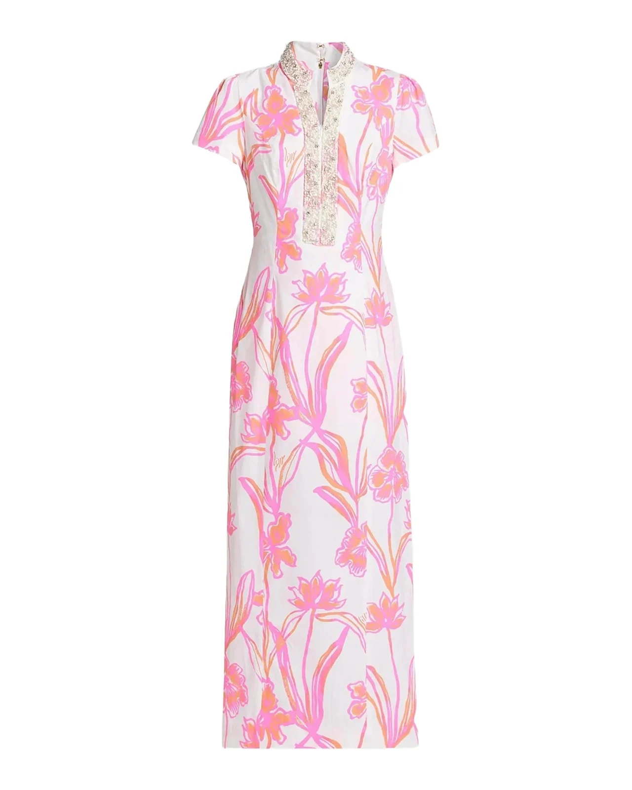 Lilly Pulitzer Velora Embellished Floral Maxi Romper