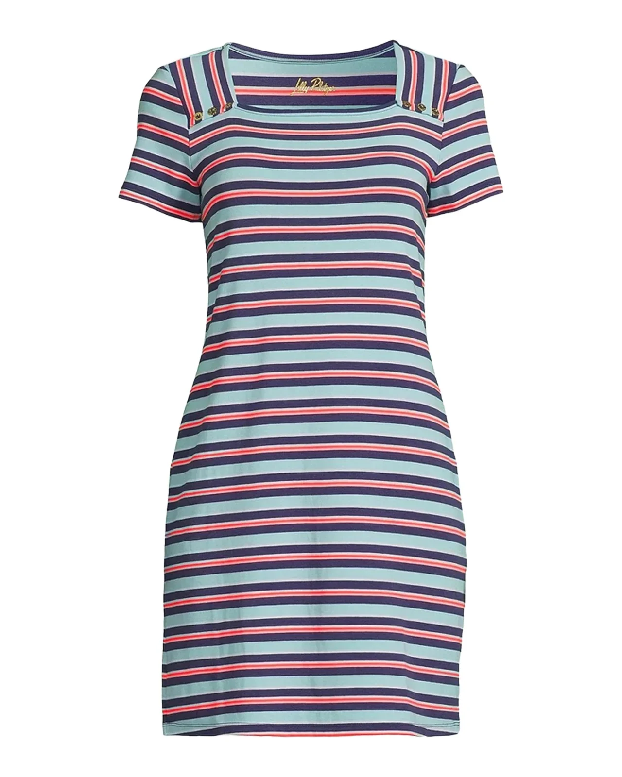 Beaty Striped Cotton-Blend Minidress Beaty Striped Cotton-Blend Minidress