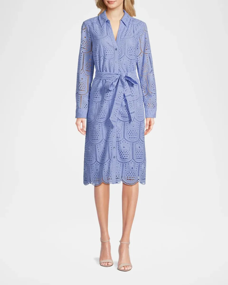 Lilly Pulitzer Eira Eyelet Midi Shirtdress | Thumbnail 2