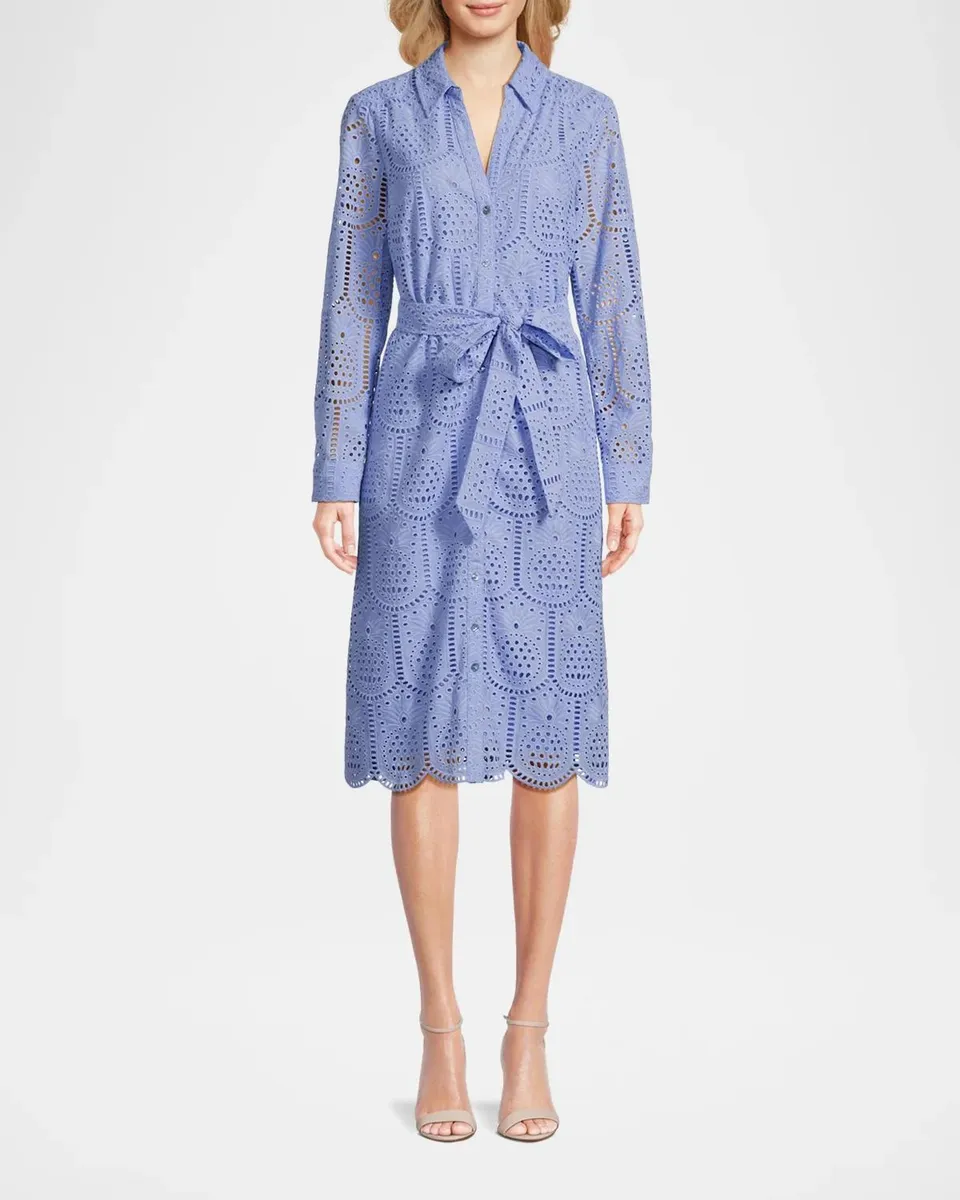 Lilly Pulitzer Eira Eyelet Midi Shirtdress | Thumbnail 4