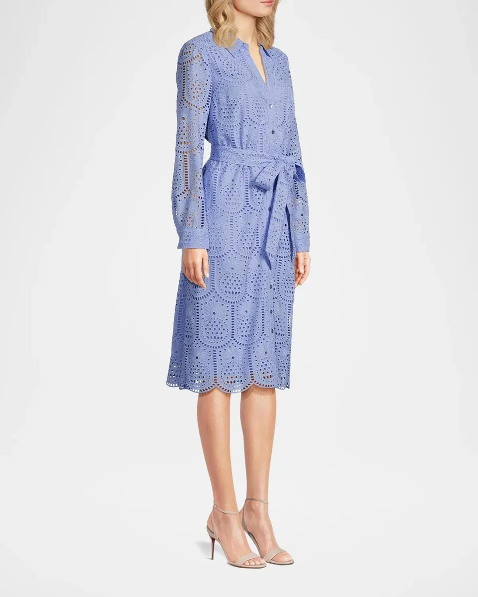 Lilly Pulitzer Eira Eyelet Midi Shirtdress | Thumbnail 6