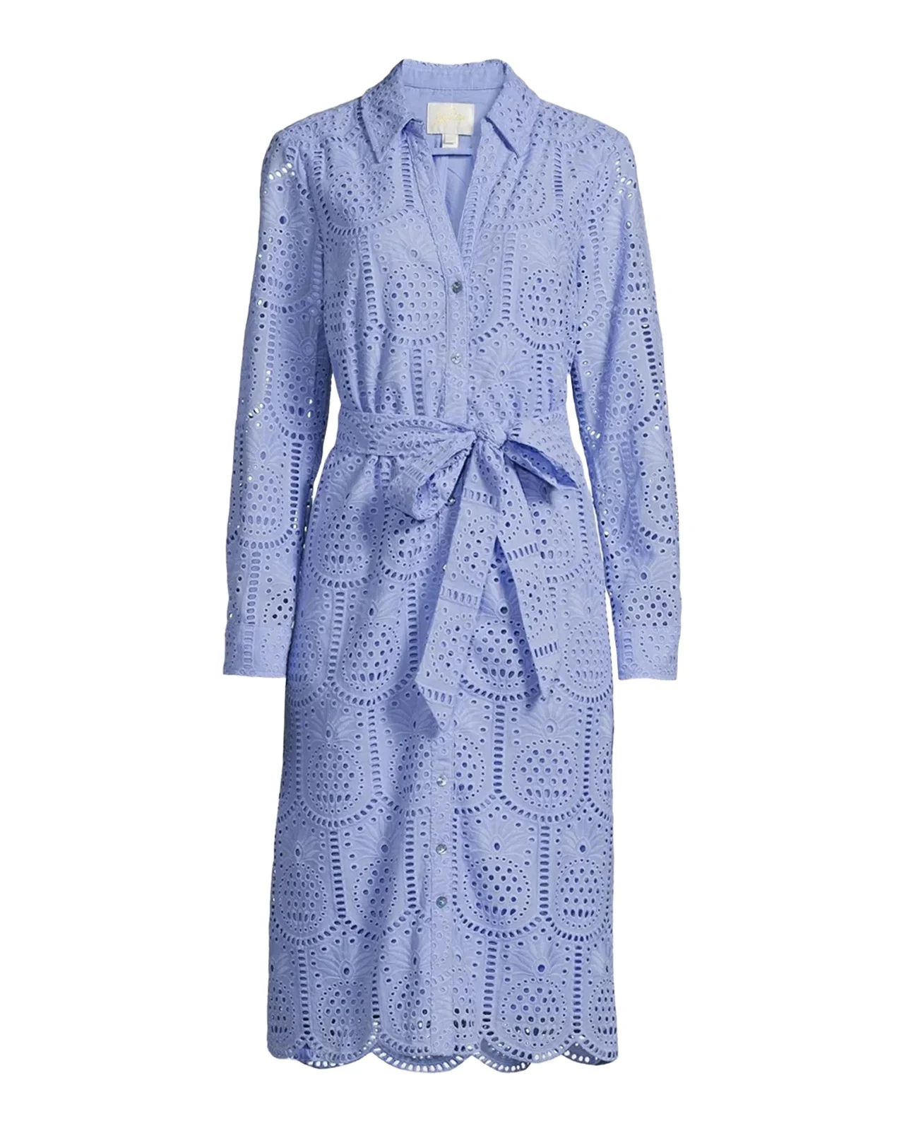 Eira Eyelet Midi Shirtdress