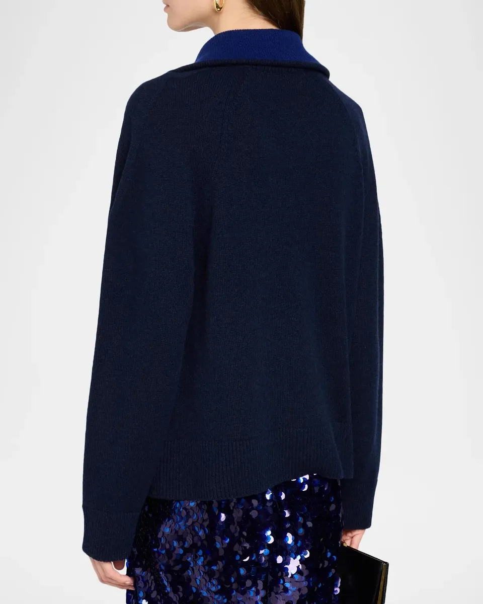 Vince Half-Zip Wool-Cashmere Sweater | Thumbnail 3 Vince Half-Zip Wool-Cashmere Sweater | Thumbnail 3
