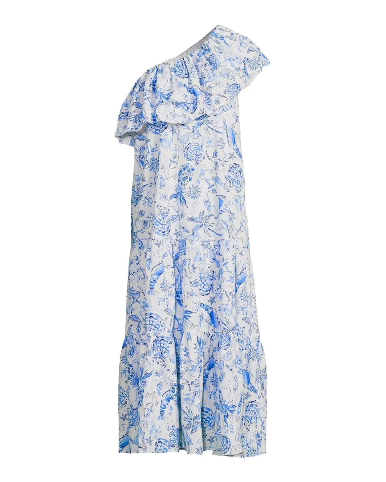 Mayella One-Shoulder Midi-Dress