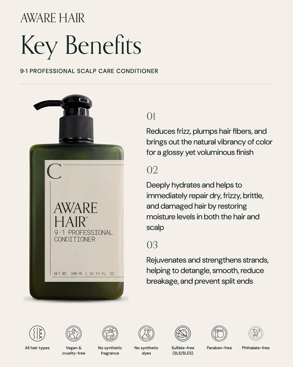 Aware Hair Repair 9·1 Professional Scalp Care Conditioner | Thumbnail 3 Aware Hair Repair 9·1 Professional Scalp Care Conditioner | Thumbnail 3