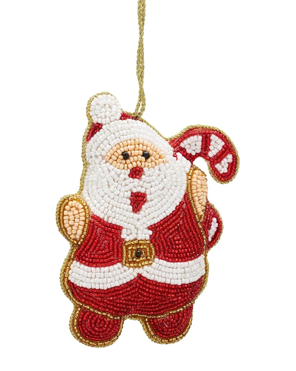 Sudha Pennathur Santa Beaded Ornament | Thumbnail 3 Sudha Pennathur Santa Beaded Ornament | Thumbnail 3