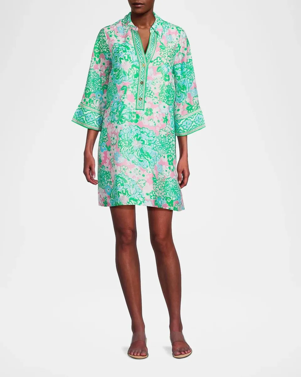 Lilly Pulitzer Daphnie Plumes in Bloom Tunic Dress | Thumbnail 2 Lilly Pulitzer Daphnie Plumes in Bloom Tunic Dress | Thumbnail 2