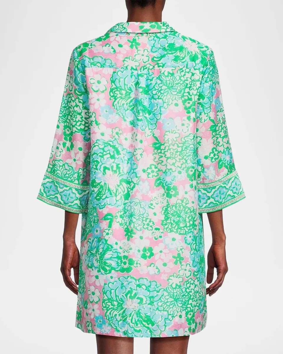 Lilly Pulitzer Daphnie Plumes in Bloom Tunic Dress | Thumbnail 3 Lilly Pulitzer Daphnie Plumes in Bloom Tunic Dress | Thumbnail 3