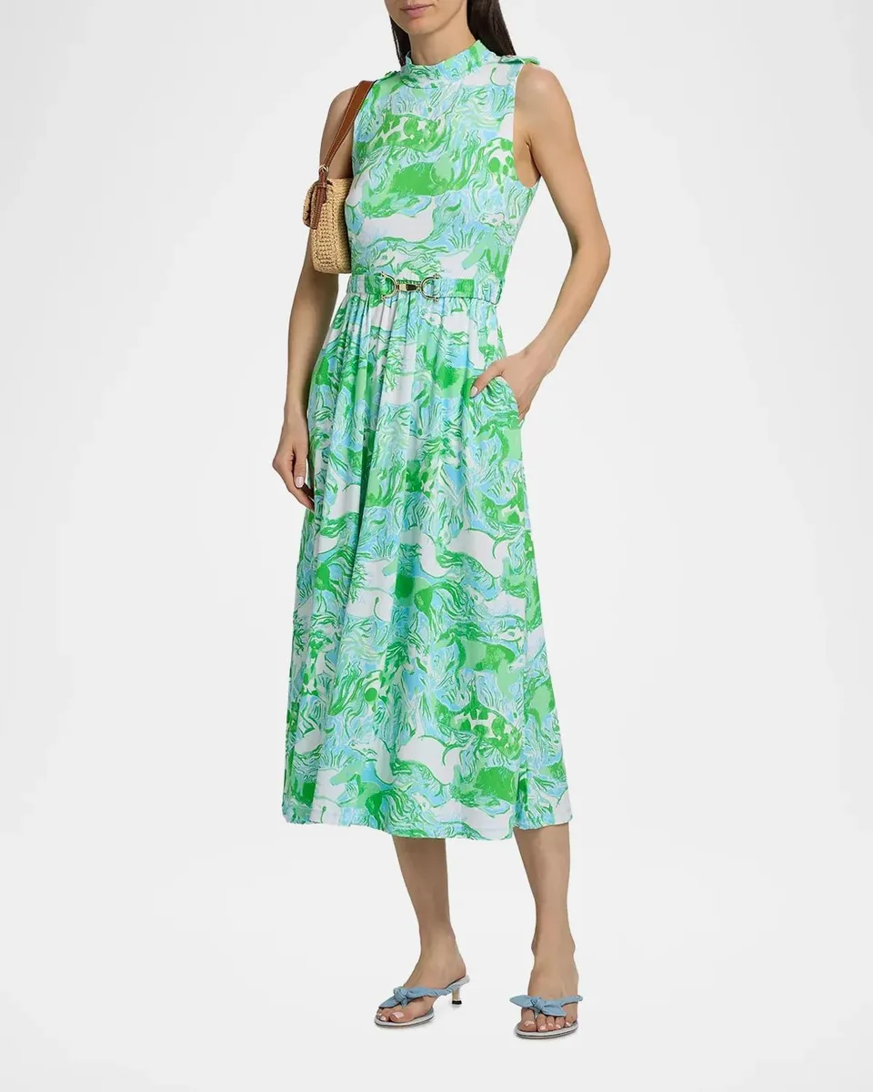 Lilly Pulitzer Colman Belted Midi Dress | Thumbnail 4
