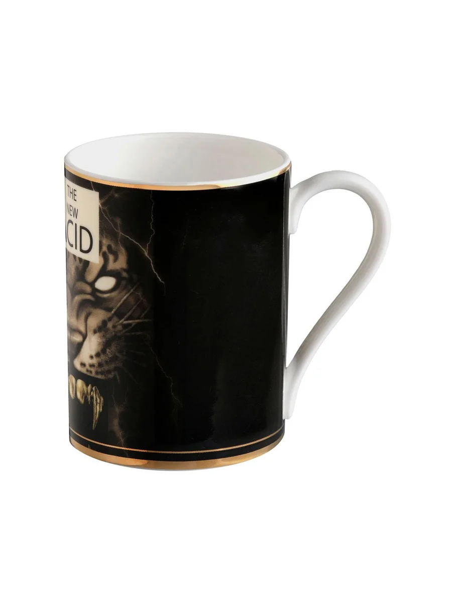 Roberto Cavalli Tiger And Teeth-Print Mug