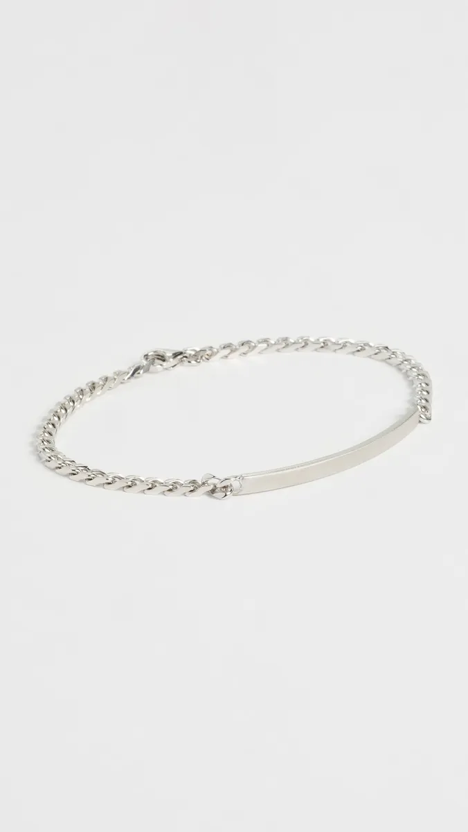 Miansai 3mm Matte Sterling Silver ID Chain Bracelet | Thumbnail 2 Miansai 3mm Matte Sterling Silver ID Chain Bracelet | Thumbnail 2