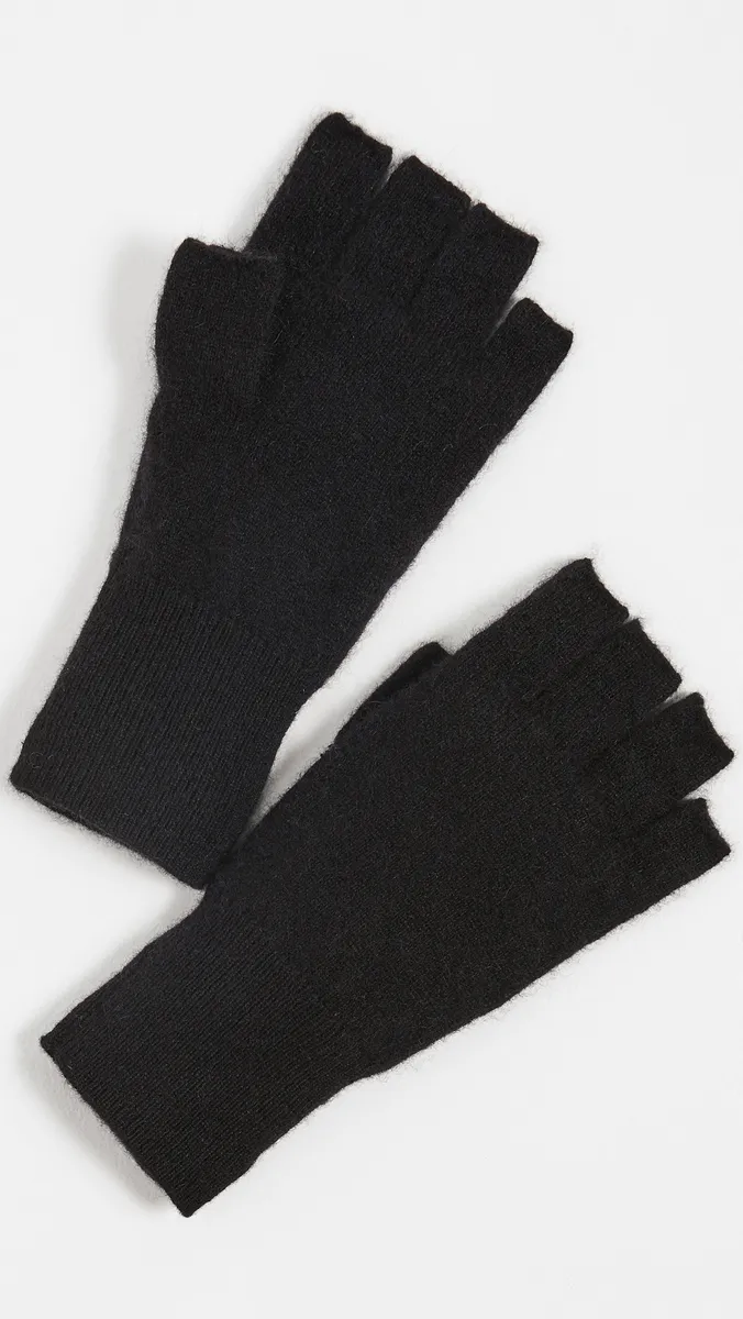 White + Warren Cashmere Fingerless Gloves | Thumbnail 2