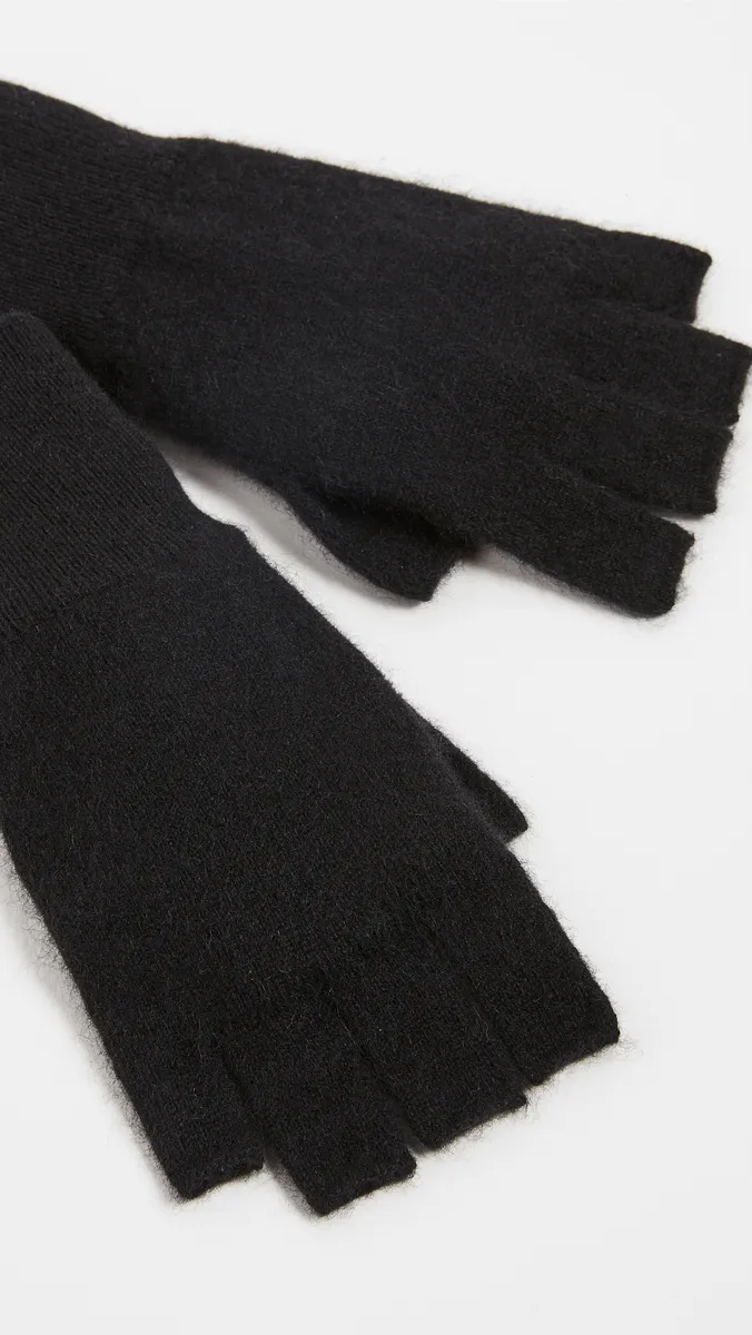 White + Warren Cashmere Fingerless Gloves | Thumbnail 3