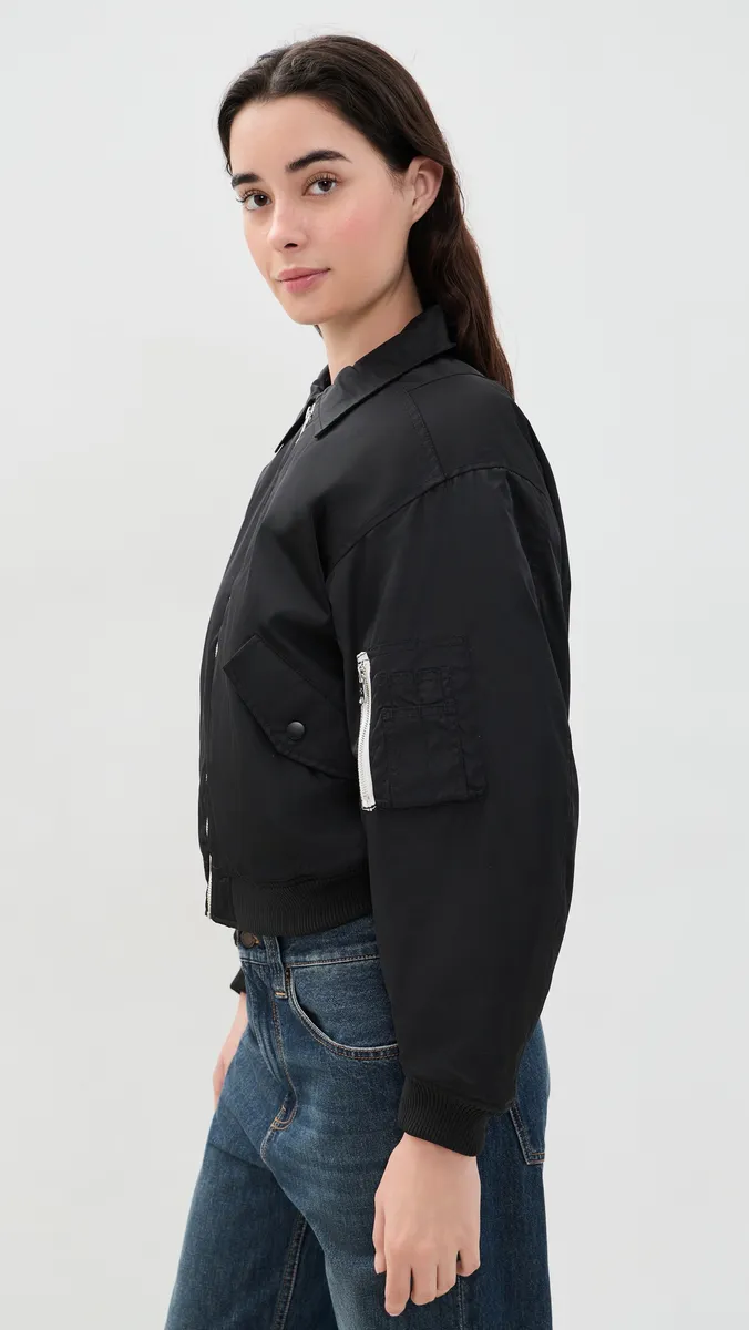 ÉTERNE Riggins Bomber Jacket | Thumbnail 4 ÉTERNE Riggins Bomber Jacket | Thumbnail 4