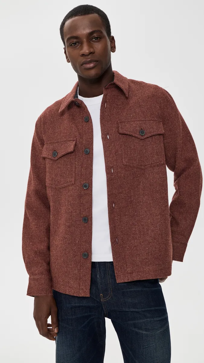 Portuguese Flannel Wool Field Shacket | Thumbnail 2 Portuguese Flannel Wool Field Shacket | Thumbnail 2