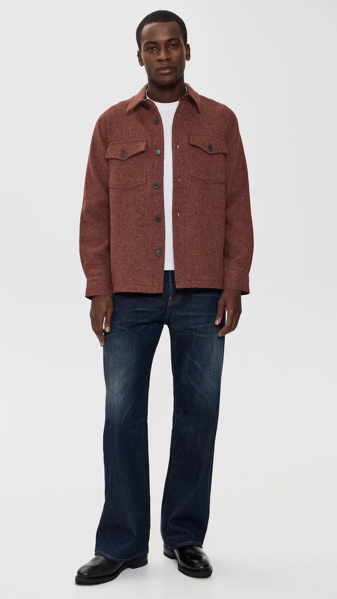Portuguese Flannel Wool Field Shacket | Thumbnail 5 Portuguese Flannel Wool Field Shacket | Thumbnail 5