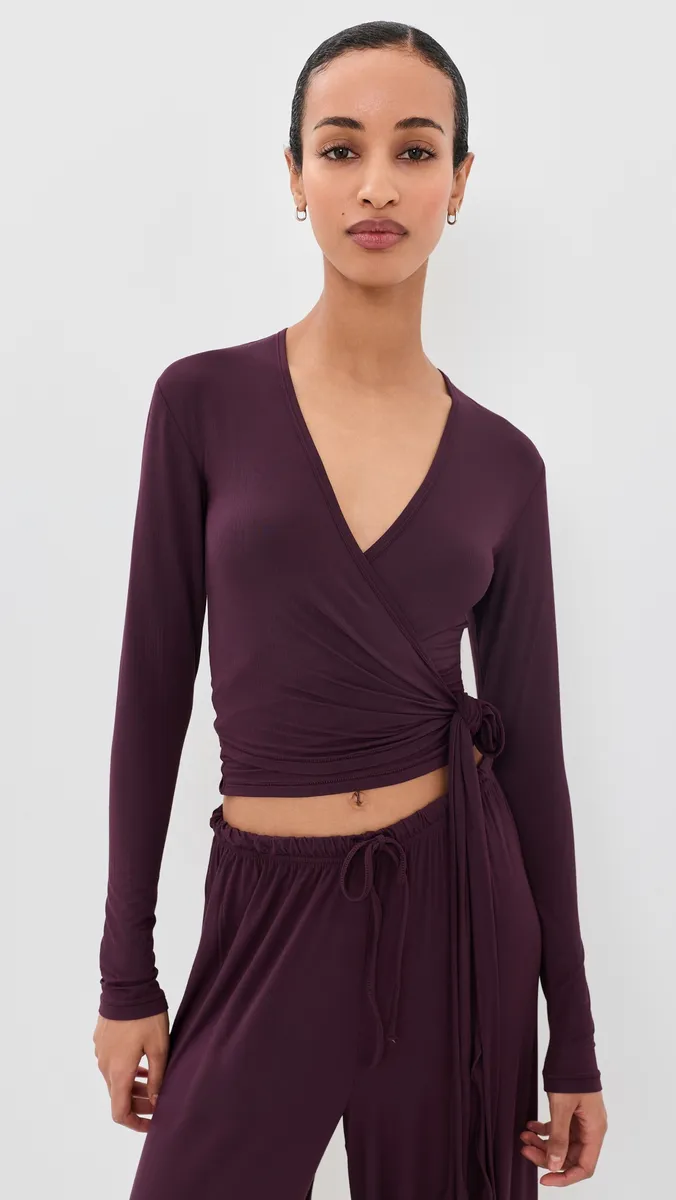 Skims Cloud Sleep Wrap Top | Thumbnail 2 Skims Cloud Sleep Wrap Top | Thumbnail 2