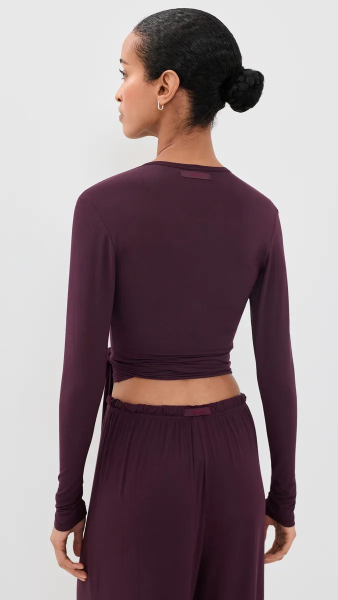 Skims Cloud Sleep Wrap Top | Thumbnail 3 Skims Cloud Sleep Wrap Top | Thumbnail 3