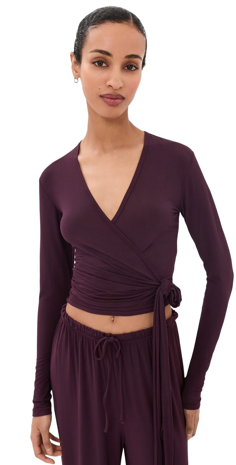 Skims Cloud Sleep Wrap Top