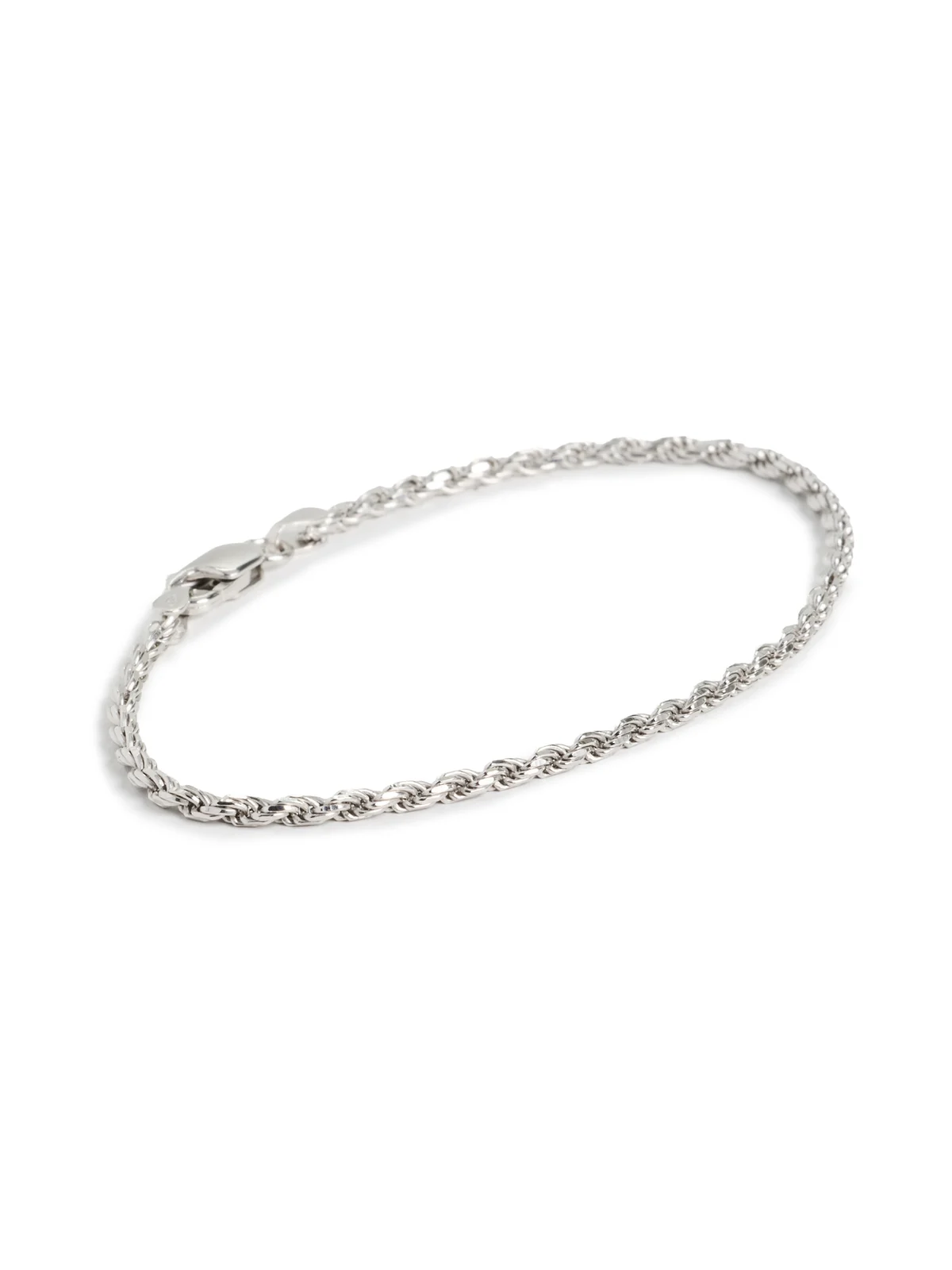 Miansai 2.4mm Sterling Silver Rope Chain Bracelet