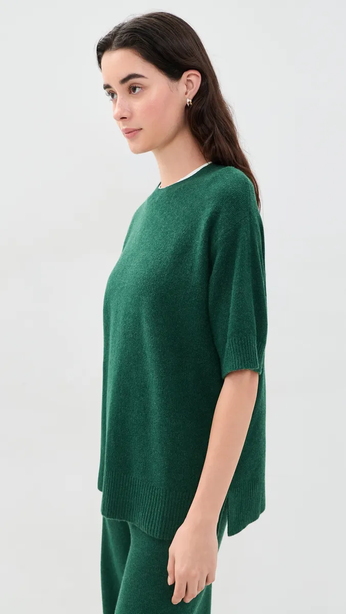 Marine Layer Short Sleeve Sweater Lounge Tee | Thumbnail 4 Marine Layer Short Sleeve Sweater Lounge Tee | Thumbnail 4