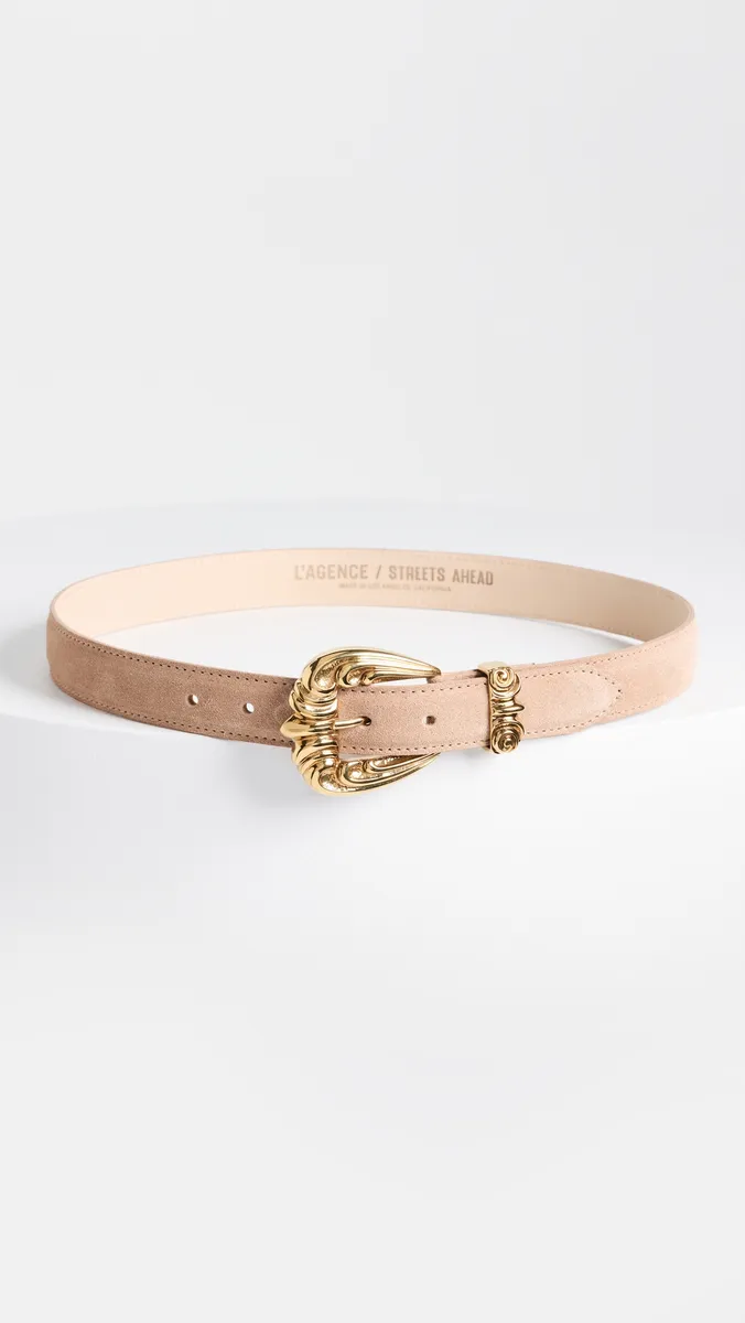 L'Agence Bennett Antique Suede Belt | Thumbnail 2