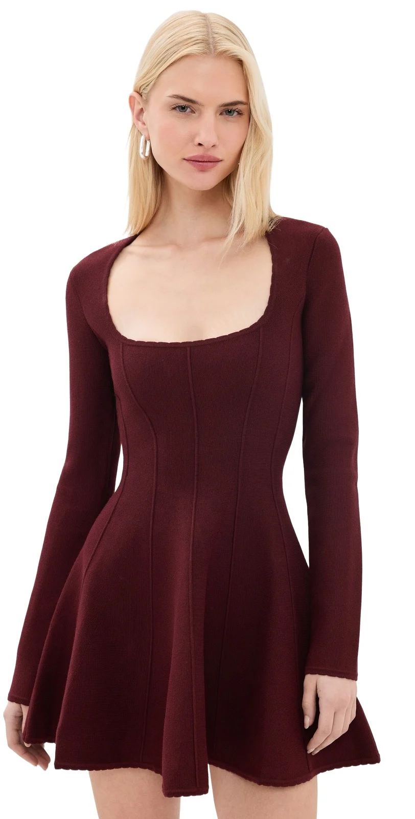 Fleur du Mal Scoop Neck Corset Dress