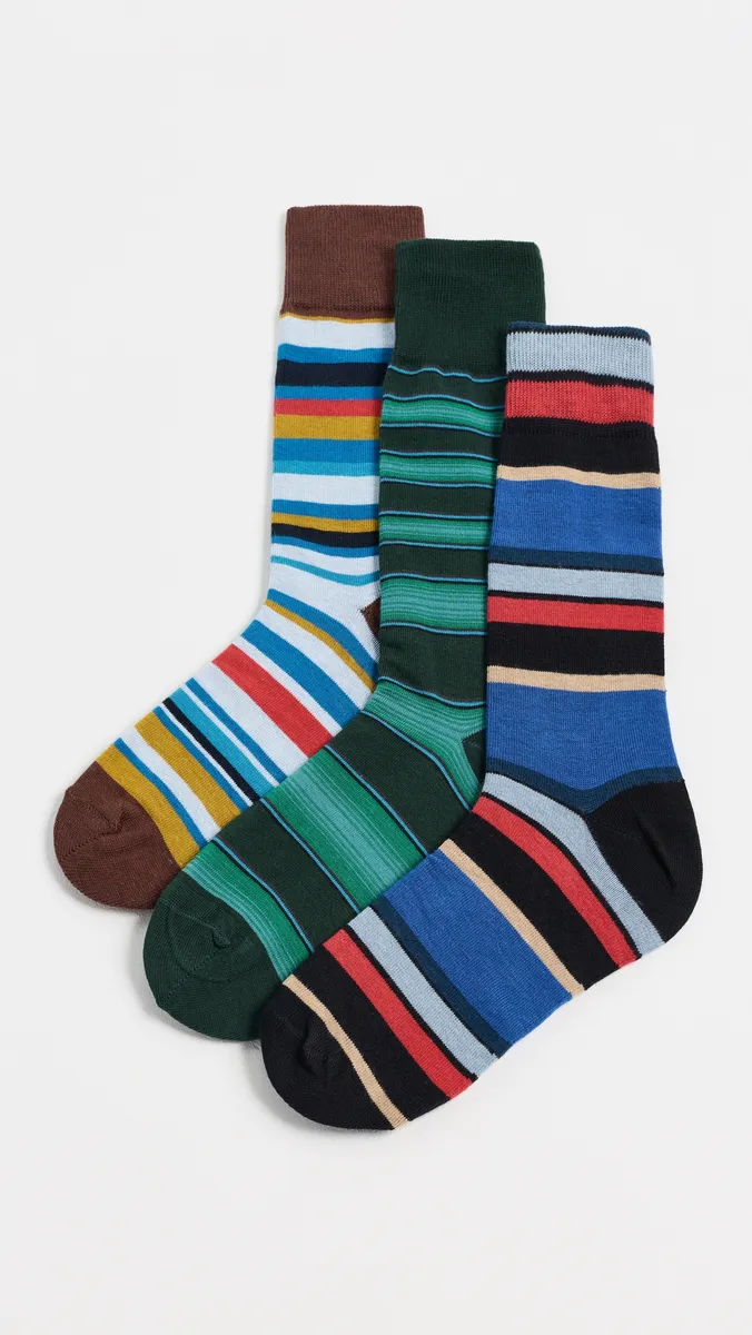 Paul Smith Cracker Stripe Socks 3 Pack | Thumbnail 2 Paul Smith Cracker Stripe Socks 3 Pack | Thumbnail 2