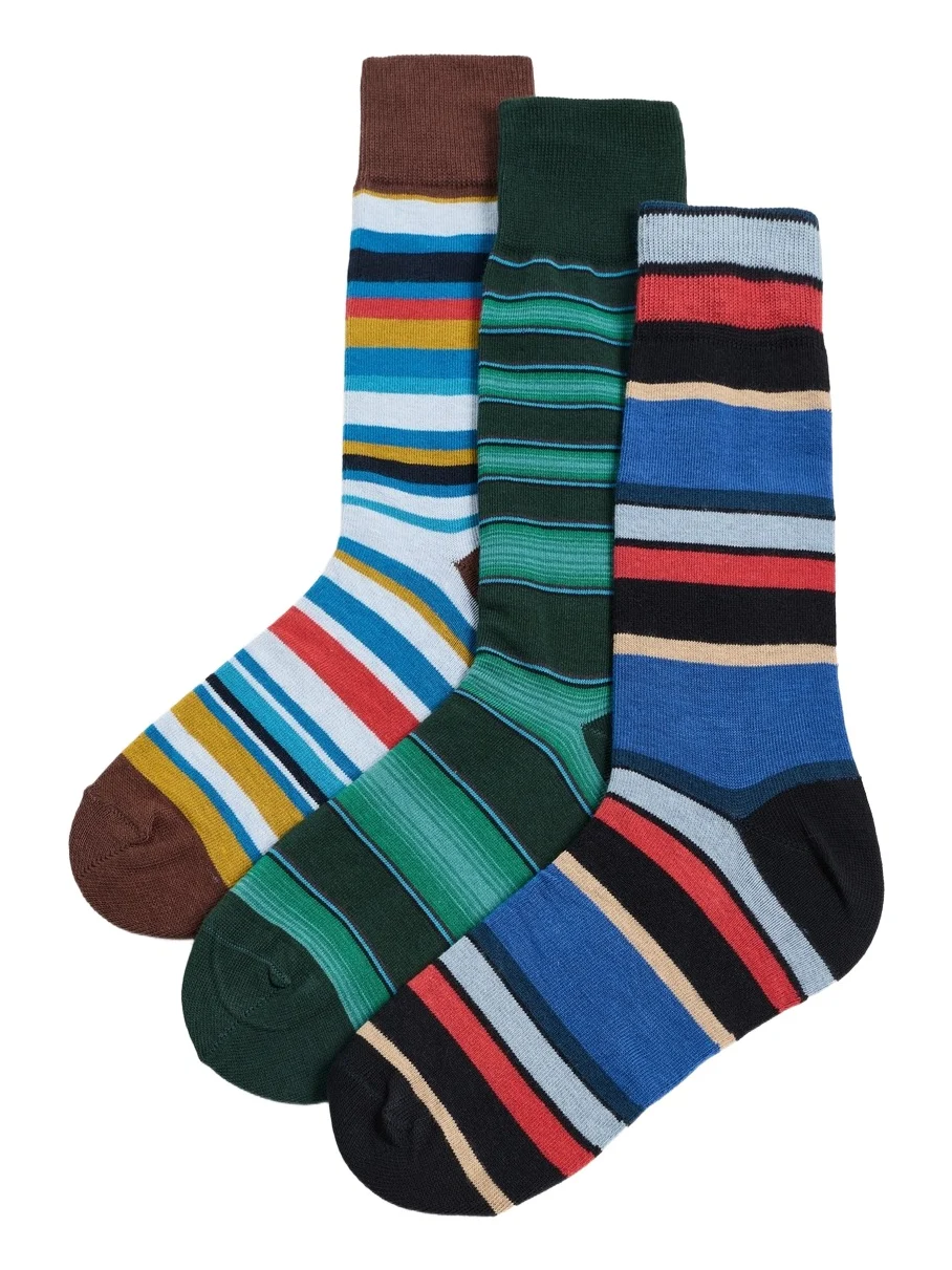 Paul Smith Cracker Stripe Socks 3 Pack