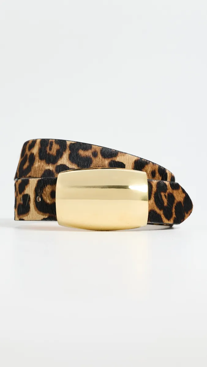 L'Agence Milou Domed Haircalf Belt | Thumbnail 2 L'Agence Milou Domed Haircalf Belt | Thumbnail 2