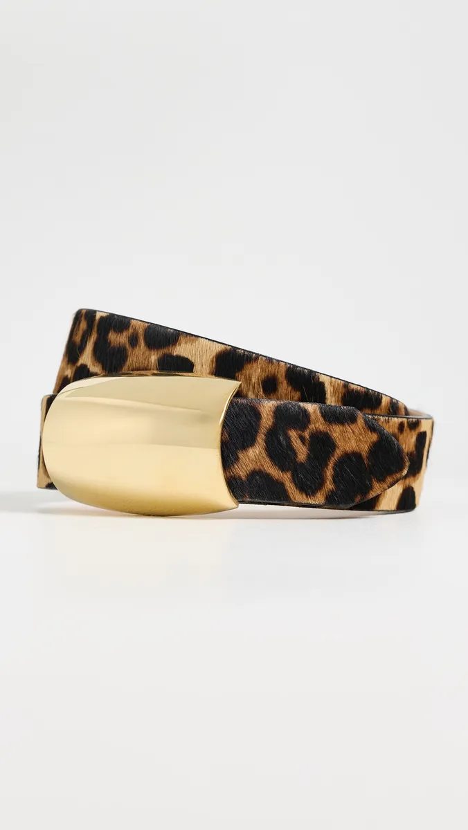 L'Agence Milou Domed Haircalf Belt | Thumbnail 5 L'Agence Milou Domed Haircalf Belt | Thumbnail 5